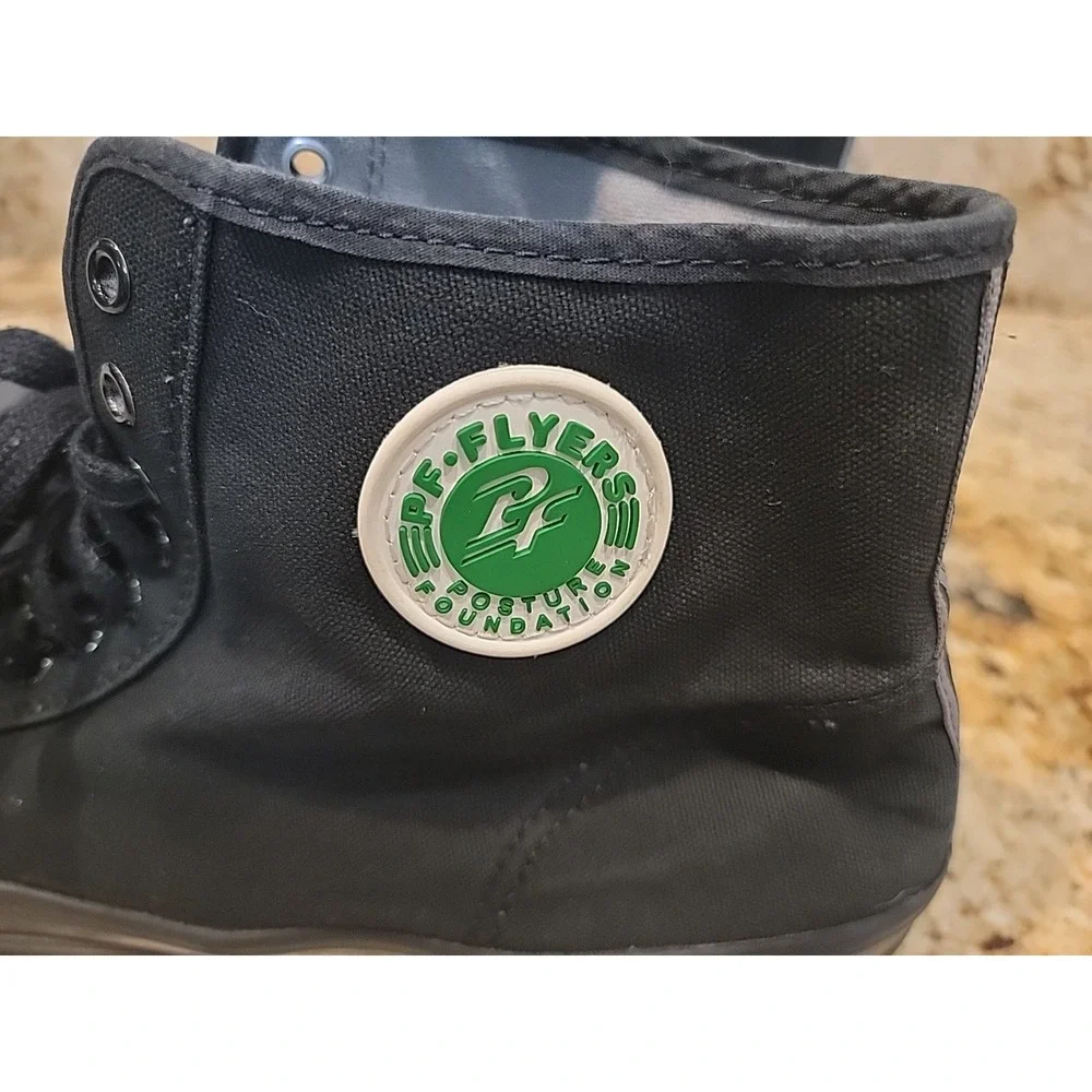 PF Flyers Black Canvas Center Hi Sandlot High Top Basketball Sneakers Men's 16